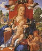 Albrecht Durer The Madonna with the Siskin oil on canvas